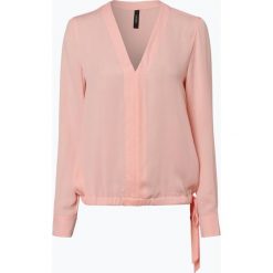 Marc Cain Collections - Bluzka damska, pomarańczowy. Pomarańczowe bluzki damskie marki Marc Cain Collections, bez wzorów, bez kołnierzyka, bez rękawów. Za 759,95 zł.