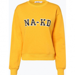 NA-KD - Damska bluza nierozpinana, żółty. Żółte bluzy damskie z nadrukiem marki NA-KD, m. Za 179,95 zł.