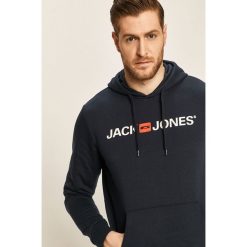 Jack & Jones - Bluza. Szare bluzy męskie Jack & Jones, s, z nadrukiem, z bawełny, z kapturem, bez rękawów, z kapturem. Za 129,90 zł.