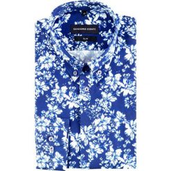 Koszula SIMONE slim KDNS000398. Szare koszule męskie Giacomo Conti, m, bez wzorów, z bawełny, button down, bez rękawów. Za 199,00 zł.