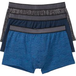Bokserki bonprix denim + czarny + niebieski. Niebieskie bokserki męskie bonprix, bez wzorów, z denimu. Za 38,97 zł.