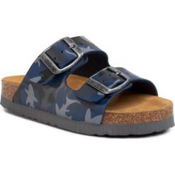Klapki DR. BRINKMANN - 500298 S Navy/Shark 5. Niebieskie sandały chłopięce Dr. Brinkmann, ze skóry ekologicznej, bez zapięcia. Za 109,00 zł.