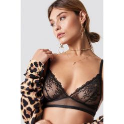 XLE the Label Koronkowy biustonosz Justine - Black. Czarne biustonosze koronkowe marki XLE the Label, z haftami. Za 51,95 zł.