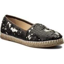Espadryle NEŚCIOR - 098-F Czarny C. Czarne espadryle damskie Neścior, ze skóry. W wyprzedaży za 189,00 zł.