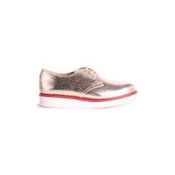 Derby Patrizia Pepe 2V6648/AQ22-Y123. Żółte półbuty damskie Patrizia Pepe, bez wzorów, bez obcasa, bez zapięcia. Za 349,00 zł.