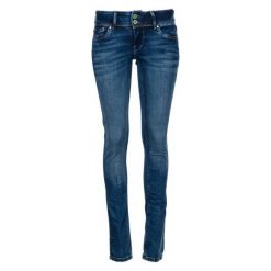Pepe Jeans Jeansy Damskie Vera 29/32, Niebieskie. Niebieskie jeansy damskie slim marki Pepe Jeans, z obniżonym stanem. Za 499,00 zł.
