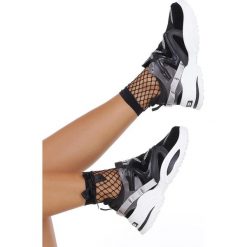 Czarne Buty Sportowe Sneakersy Sznurowane Casu 180816. Czarne buty sportowe damskie Casu, bez wzorów, sportowe. Za 79,99 zł.