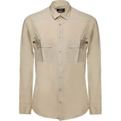 Koszula w kolorze jasnobeżowym. Brązowe koszule męskie Pepe Jeans, Mexx, Pierre Cardin, s, bez wzorów, z bawełny, z klasycznym kołnierzykiem, bez rękawów. W wyprzedaży za 164,95 zł.
