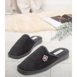 Kapcie męskie Natural Style NS-251 Szare. Szare kapcie męskie NATURAL STYLE, z bawełny. Za 28,00 zł.