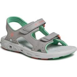 Sandały COLUMBIA - Youth Techsun Vent Steam/Coral Bloom 088. Szare sandały damskie Columbia, bez wzorów, ze skóry ekologicznej, sportowe, bez obcasa, bez zapięcia, outdoorowe. Za 169,00 zł.
