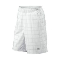 Spodenki i szorty męskie: Wilson Spodenki Sportowe B Rush Plaid 8 Short White M
