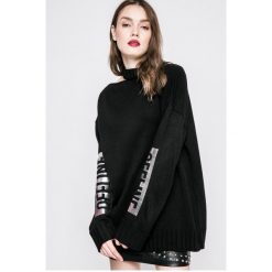 Missguided - Sweter. Czarne bez kategorii marki Missguided, z dzianiny, z okrągłym kołnierzem. W wyprzedaży za 69,90 zł.