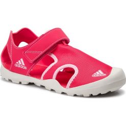 Sandały adidas - Captain Toey K BC0702 Actpnk/Trupnk/Rawwht. Czerwone sandały dziewczęce Adidas, ze skóry ekologicznej, bez zapięcia. W wyprzedaży za 139,00 zł.
