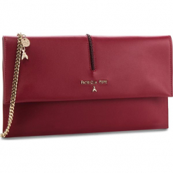 Torebka PATRIZIA PEPE - 2V5460/A2OI-R616 Ruby. Czerwone torebki klasyczne damskie marki Patrizia Pepe, ze skóry, bez dodatków. W wyprzedaży za 549,00 zł.