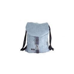 Plecak sztruks błękit. Niebieskie plecaki damskie Sacky.bag, bez wzorów, z bawełny. Za 140,00 zł.