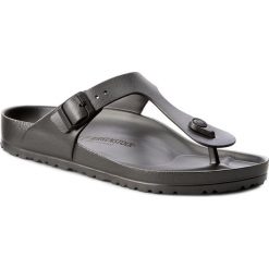 Japonki BIRKENSTOCK - Gizeh 1001505 Anthracite. Szare klapki damskie Birkenstock, bez wzorów, z tworzywa sztucznego, bez obcasa. Za 119,00 zł.