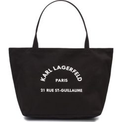Karl Lagerfeld Rue St Guillaume Torebka Czarny. Czarne torebki klasyczne damskie KARL LAGERFELD, bez wzorów, z bawełny, bez dodatków. Za 302,95 zł.
