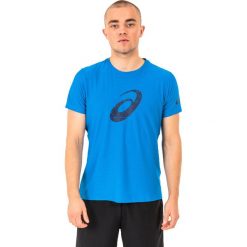 Asics Koszulka męska Graphic SS Top Directoire Blue r. S. Niebieskie koszulki sportowe męskie Asics, m. Za 75,00 zł.