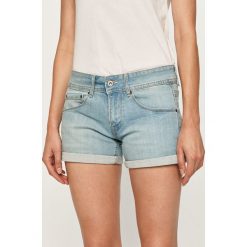 Pepe Jeans - Szorty jeansowe Siouxie. Niebieskie szorty damskie Pepe Jeans, bez wzorów, z elastanu, casualowe. Za 219,90 zł.