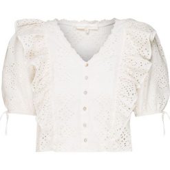 Top LOVESHACKFANCY KIM. Brązowe topy damskie LoveShackFancy, bez wzorów, z bawełny, z falbankami. W wyprzedaży za 964,00 zł.