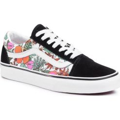 Tenisówki VANS - Old Skool VN0A4U3BXF31 (Multi Tropic)Blk/Tr Wht. Czarne trampki i tenisówki damskie Vans, bez wzorów, z zamszu, bez zapięcia. W wyprzedaży za 259,00 zł.