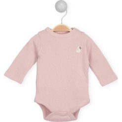 Body w kolorze jasnoróżowym. Różowe body niemowlęce Daisy, z haftami, z bawełny. W wyprzedaży za 45,95 zł.