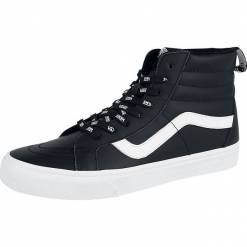 Vans SK8-Hi Reissue OTW Webbing Buty sportowe czarny/biały. Czarne buty sportowe damskie marki Vans, z aplikacjami, vans sk8. Za 399,90 zł.