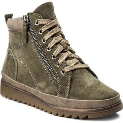 Buty zimowe damskie: Botki JANA – 8-25207-29 Olive 722