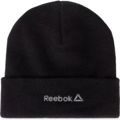 Czapka Reebok - Found Logo Beanie EC5587 Black/Medgre. Czarne czapki damskie Reebok, na zimę, bez wzorów, z materiału. Za 54,95 zł.