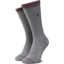 Zestaw 2 par wysokich skarpet męskich TOMMY HILFIGER - 372020001 Tommy Original 085. Szare skarpetki męskie TOMMY HILFIGER, bez wzorów, z elastanu. Za 59,00 zł.