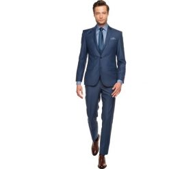 Garnitury: garnitur corbie 310 niebieski slim fit