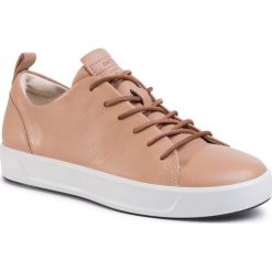 Sneakersy ECCO - Soft 8 45093301343 Latte. Brązowe półbuty damskie ecco, ze skóry. W wyprzedaży za 519,00 zł.
