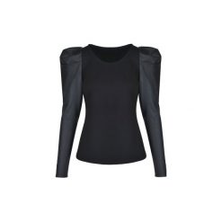 Bluzka Constanza black. Czarne bluzki damskie Cool me, xl, bez wzorów, ze skóry, z dekoltem na plecach, bez rękawów. Za 189,00 zł.