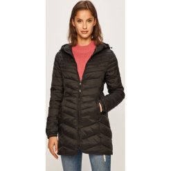 Only - Kurtka. Czarne kurtki damskie ONLY, s, bez wzorów, z poliesteru, długie, z kapturem. Za 259,90 zł.