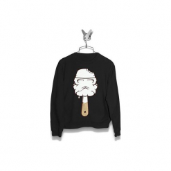 Bluza Trooper na patyku Męska. Czarne bluzy męskie marki Failfake, m, bez wzorów, bez kołnierzyka, bez rękawów, bez kaptura. Za 160,00 zł.