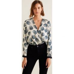 Mango - Bluzka Smithes. Szare bluzki wizytowe Mango, l, z aplikacjami, z dzianiny, eleganckie. Za 199,90 zł.