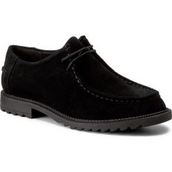 Mokasyny CLARKS - Griffin Mellow 261267154 Black Suede. Czarne mokasyny damskie Clarks, ze skóry ekologicznej. W wyprzedaży za 239,00 zł.