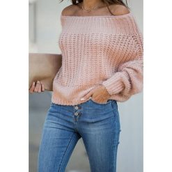 Damski sweter ABRIENDA. Różowe bluzy damskie Damski sweter ABRIENDA, uniwersalny, bez wzorów, eleganckie, bez rękawów, bez kaptura. W wyprzedaży za 69,00 zł.