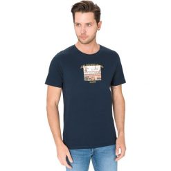Jack & Jones Trevor Koszulka Niebieski. Niebieskie podkoszulki męskie xl, z nadrukiem, z bawełny. Za 64,95 zł.