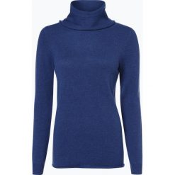 Marie Lund - Damski sweter z wełny merino, niebieski. Niebieskie swetry damskie marki Marie Lund, xl, bez wzorów, z wełny, bez rękawów, bez kaptura. Za 129,95 zł.