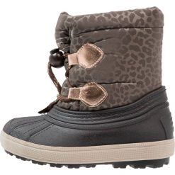 Buty zimowe damskie: Friboo Śniegowce black/dark brown