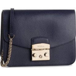 Torebka FURLA - Metropolis 1033981 B BNF8 ARE Blu Notte g. Fioletowe torebki klasyczne damskie Furla, bez wzorów, ze skóry, wizytowe, bez dodatków. Za 1349,00 zł.
