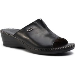 Klapki LASOCKI - ARC-ARCO-01 Black. Czarne klapki damskie Lasocki, bez wzorów, ze skóry, bez obcasa, na obcasie. Za 79,99 zł.