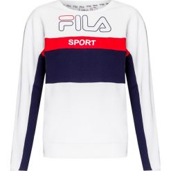 Bluza FILA MIKA. Białe bluzy damskie Fila, z nadrukiem, z dzianiny, bez rękawów, bez kaptura. W wyprzedaży za 133,00 zł.