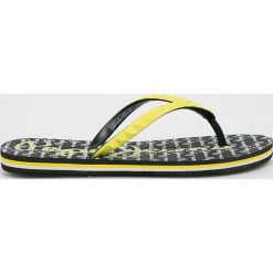 Pepe Jeans - Japonki. Żółte klapki damskie Pepe Jeans, bez wzorów, z jeansu, bez obcasa, na obcasie. W wyprzedaży za 59,90 zł.