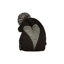 Czapki damskie: Czapka CHAPOOSIE Gray Heart & Pompon Beanie
