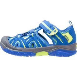 Merrell HYDRO HIKER Sandały trekkingowe blue/citron. Niebieskie sandały męskie Merrell, ze skóry. W wyprzedaży za 125,95 zł.