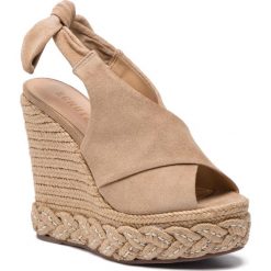 Espadryle SCHUTZ - S 03139 0146 0002 U Dune. Brązowe espadryle damskie Schutz, bez wzorów, ze skóry, bez obcasa, na obcasie. Za 619,00 zł.
