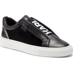 Sneakersy KARL LAGERFELD - KL51015 Black/White Lthr. Czarne półbuty męskie marki KARL LAGERFELD, na co dzień, bez wzorów, ze skóry, klasyczne, bez zapięcia. Za 839,00 zł.