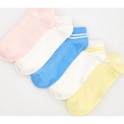 Skarpetki 5 pack - Niebieski. Niebieskie skarpetki damskie Reserved, bez wzorów. Za 29,99 zł.